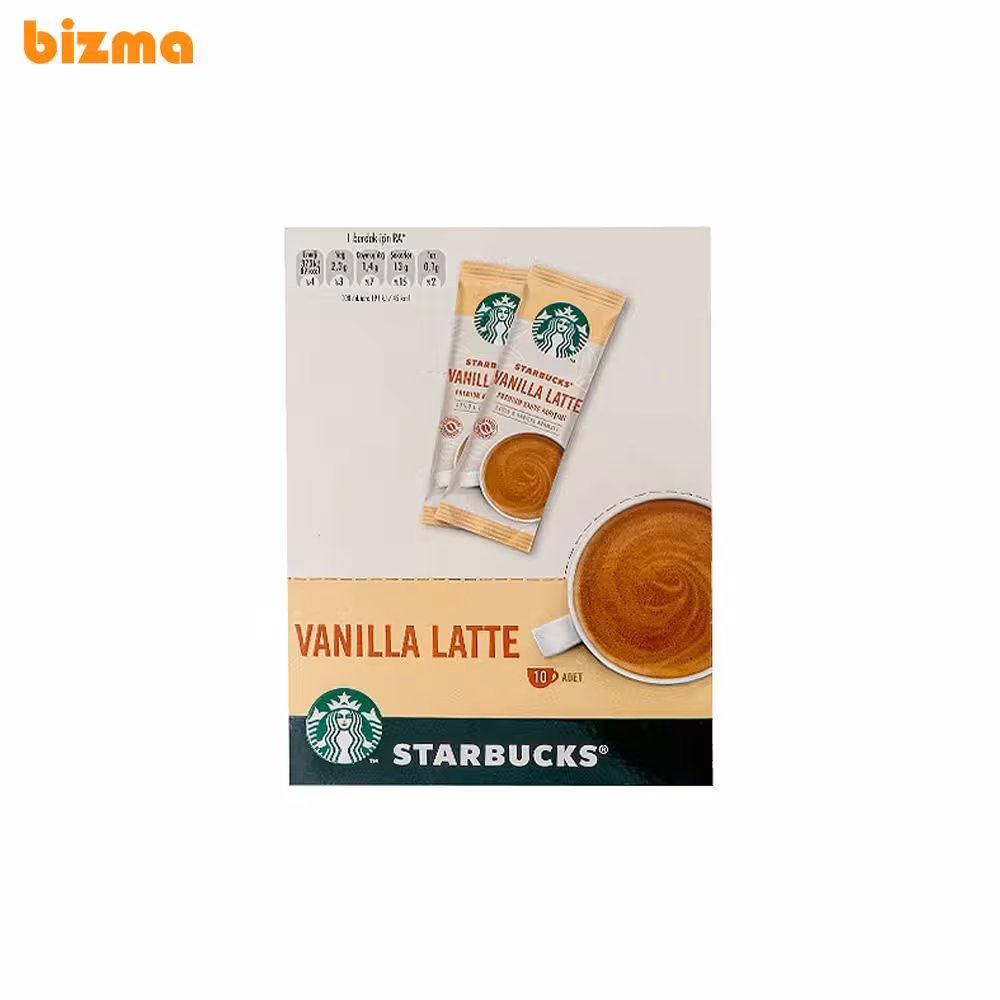 قهوه فوری وانیل لاته استارباکس – 10 ساشه 22 گرمی