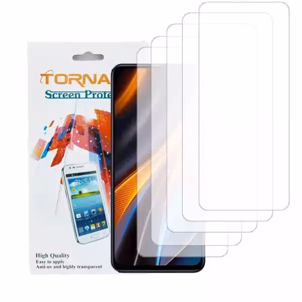 محافظ صفحه نمایش نانوگلس مدل TORNADO مناسب موبایل شیائومی Poco X4 GT بسته 5 عددی