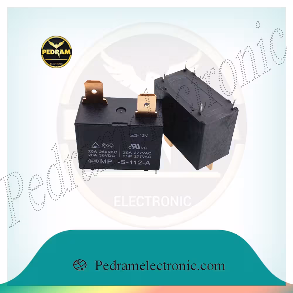 رله RELE HF62F 12V 20A 4PIN MPL-S-112A SHAKHDAR