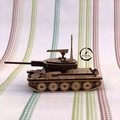 پازل چوبی سه بعدی تانک