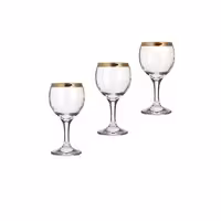 گیلاس خوری بلور لب طلا کاوه مدل مارتا