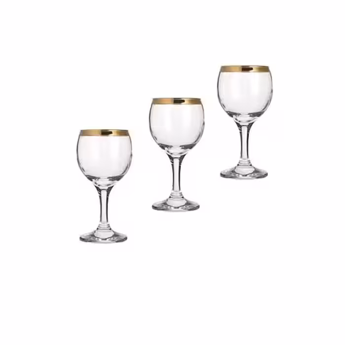 گیلاس خوری بلور لب طلا کاوه مدل مارتا