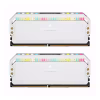 رم DDR5 دسکتاپ 32 گیگابایت 5200Mhz CL40 کورسیر مدل Dominator RGB White دو کاناله