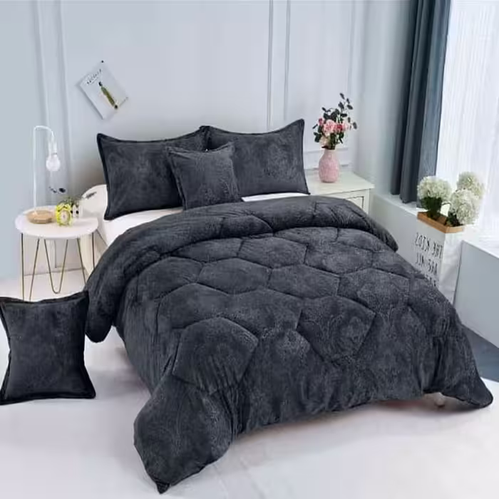 روتختی مخمل شانل طوسی تیره کد B19