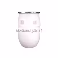 بشکه پلاستیکی 120 لیتری رینگ دار سفید