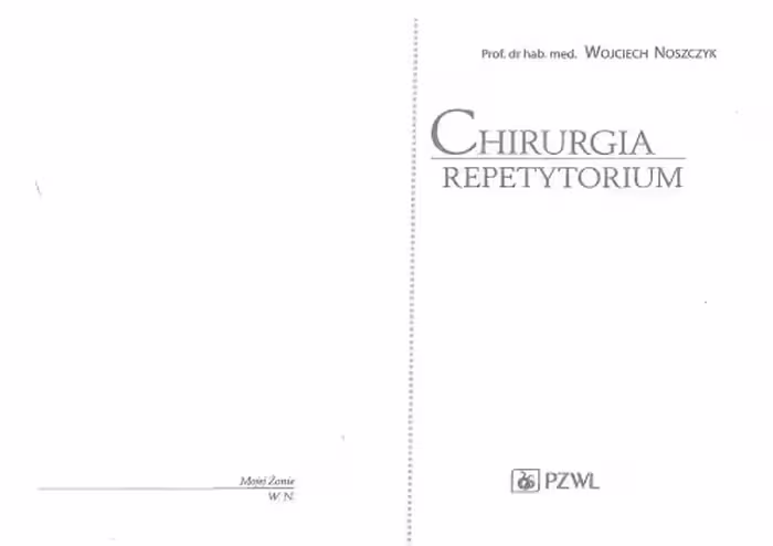 خرید و دانلود نسخه کامل کتاب Chirurgia - repetytorium