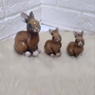 مجسمه خرگوش کوچک 3عددی