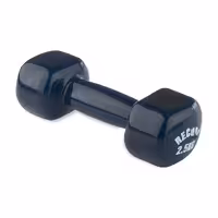 دمبل بدنسازی ایروبیک بانوان روکش دار تکی 2.5 کیلویی نیورکورد RCD | سرمه ای