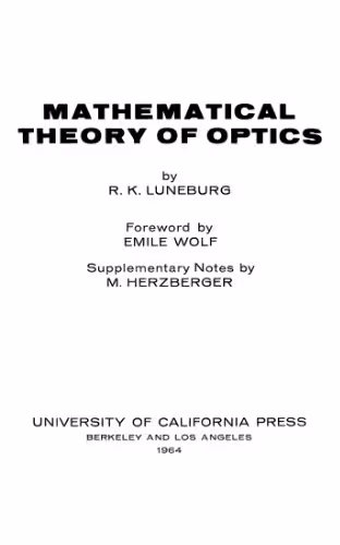 خرید و دانلود نسخه کامل کتاب Mathematical Theory of Optics
