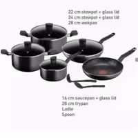 سرویس قابلمه 11 پارچ تفال مدل B491BS85 Dark Stone