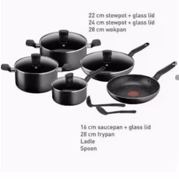 سرویس قابلمه 11 پارچ تفال مدل B491BS85 Dark Stone