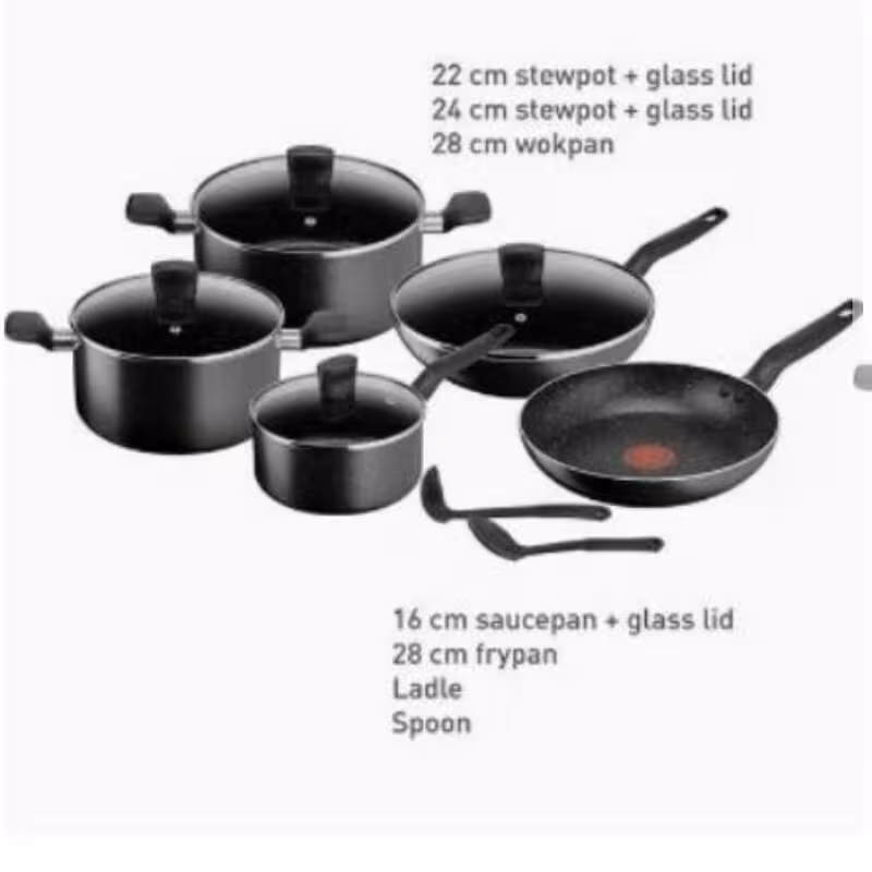 سرویس قابلمه 11 پارچ تفال مدل B491BS85 Dark Stone