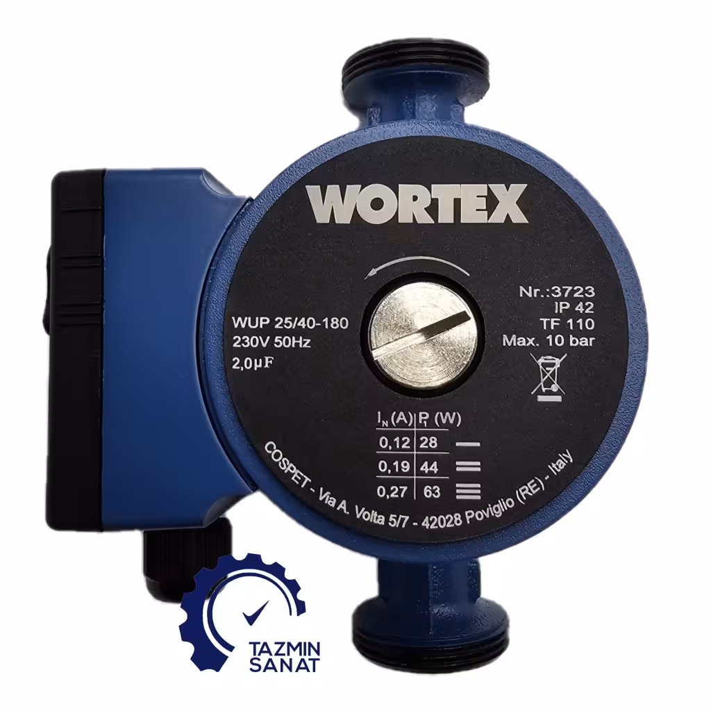 پمپ سیرکولاتور خطی ورتکس مدل WUP25/40-180