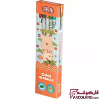مداد مشکی طرح دار توتو مدل Toto 2060 بسته 12 عددی