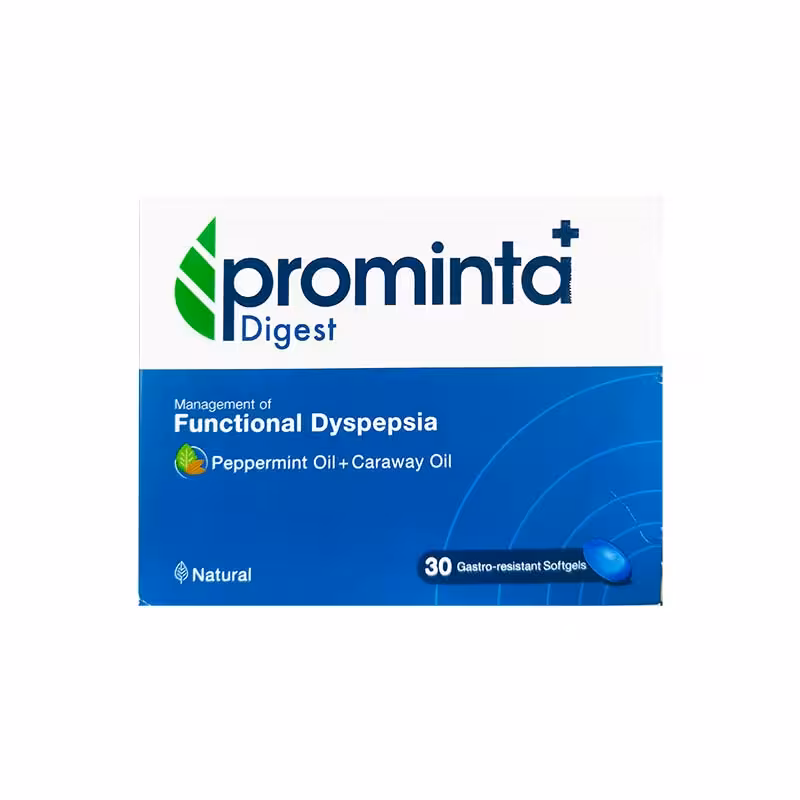 کپسول پرومینتا پلاس دایجست هیلیا فارمد 30 عدد Healia Pharmed Prominta Plus Digest 30 Castro Resistant Softgels