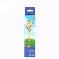 مداد رنگی 6رنگ سی کلاس – C-Class- جعبه مقوایی