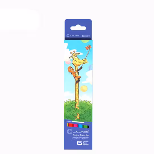 مداد رنگی 6رنگ سی کلاس – C-Class- جعبه مقوایی