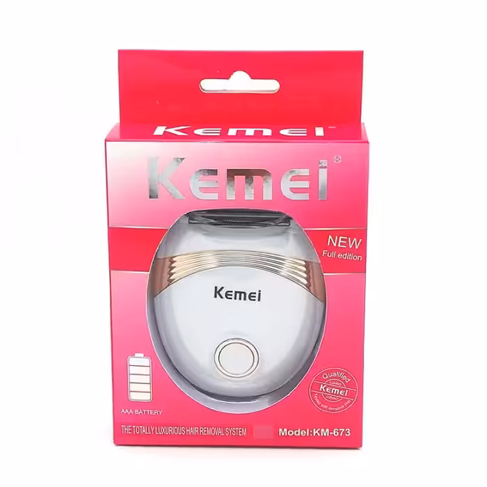 اپیلاتور حرفه‌ای باتری خور و مسافرتی کیمی مدل KM-673