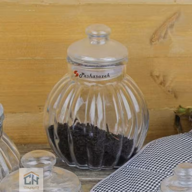 بانکه شیشه ای سایز 1 طرح کدو مدل 50006