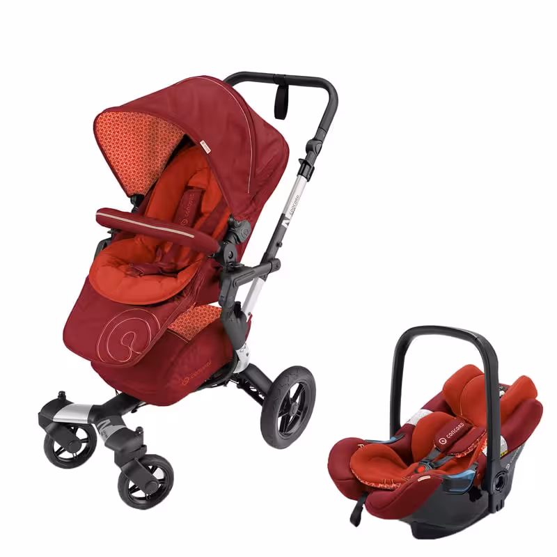 ست كالسكه و كرير قرمز کنکورد  Cocnord Flaming Red Neo and Air Safe Travel System CONA0988
