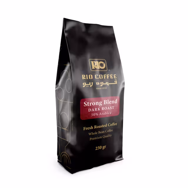 دانه قهوه استرانگ بلند ریو 250 گرمی