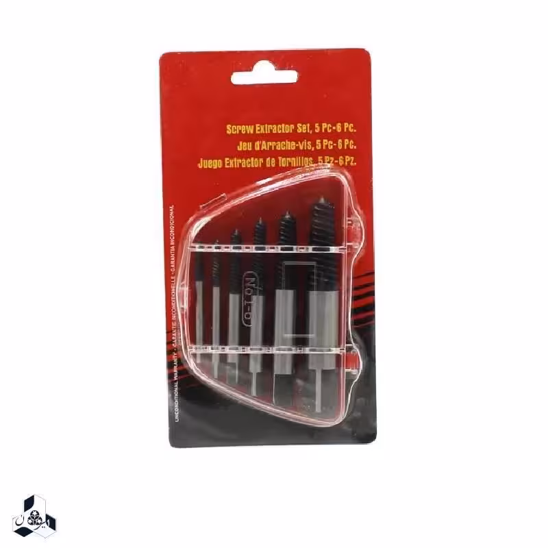 مته قلاویز چپ گرد مناسب باز کردن پیچ های شکسته و هرز  پک 6 عددی(برند ها متفاوت خواهد بود)