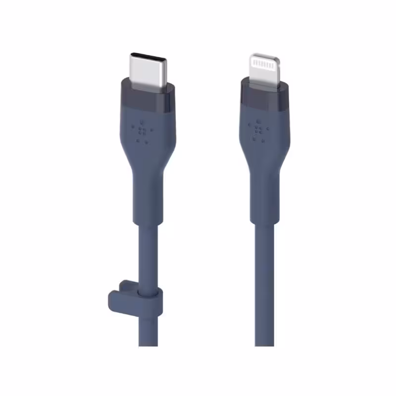 کابل USB-C به لایتنینگ بلکین مدل CAA009bt3MBL طول 3 متر