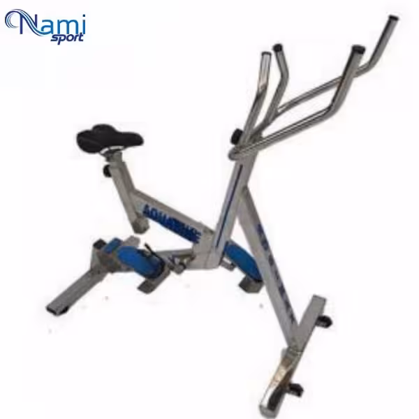 دوچرخه ثابت آبی بلبرینگی برند روبیمکث Blue stationary bike
