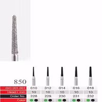 فرز الماسی دسته نقره ای BTM مدل Conical end Round 850 - فروشگاه تخصصی دندانپزشکی سپیرا