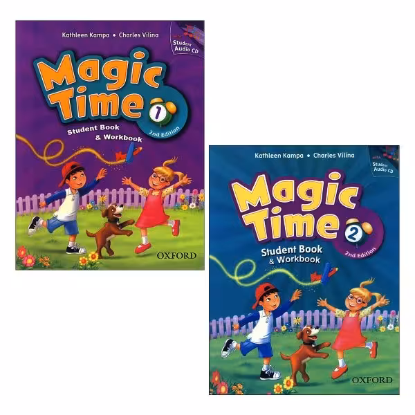پک دو جلدی کتاب مجیک تایم ویرایش دوم Magic Time 1 2nd Edition رحلی