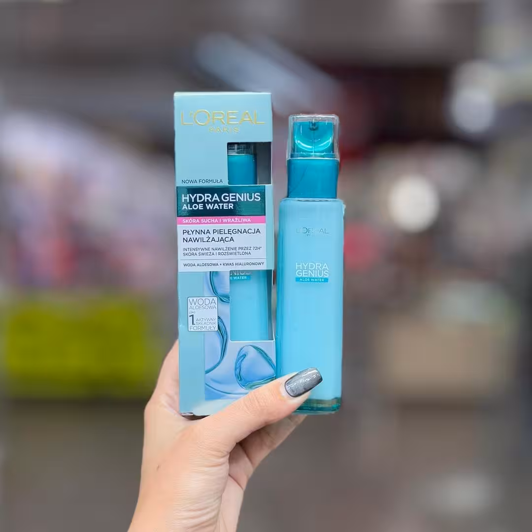 آبرسان پوست خشک و حساس هیدرا جنیوس اورآل LOREAL