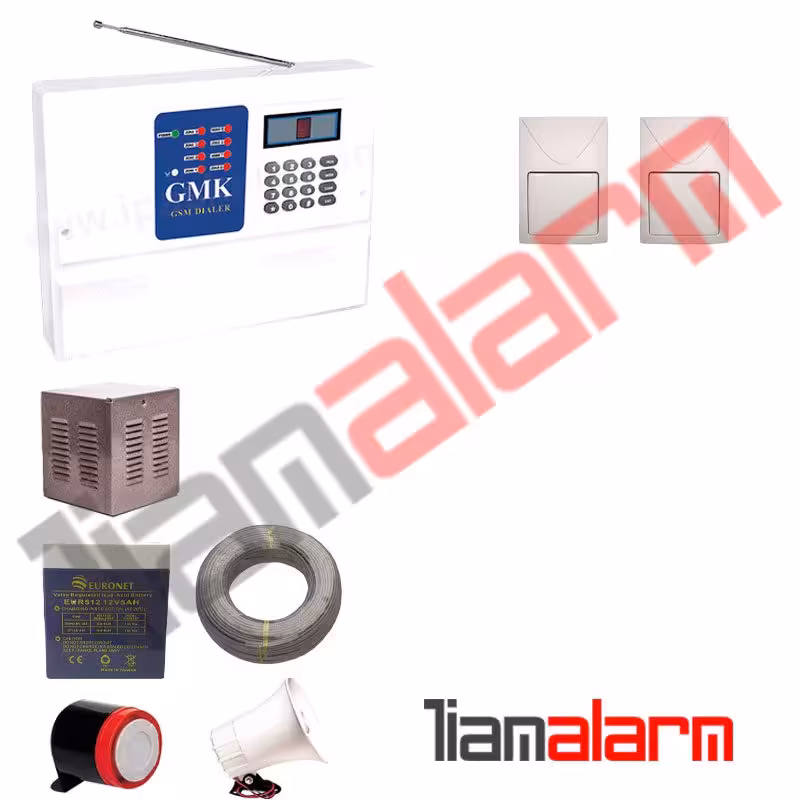 پکیج دزدگیر اماکن باسیم مدل جی ام کا تلفنی T1F2