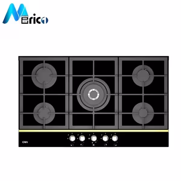 گاز رومیزی کن کد CG8571M پنج شعله شیشه مشکی