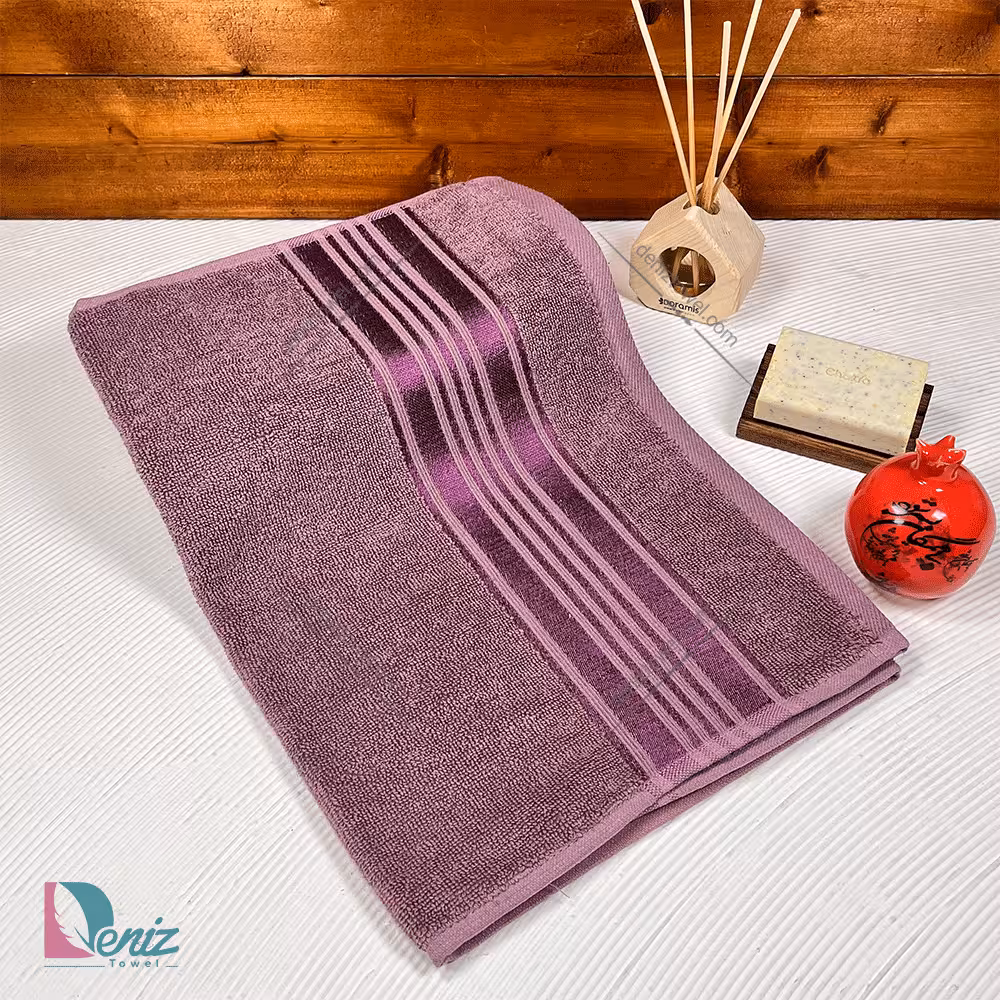 حوله دستی آکوا رنگ عنابی
