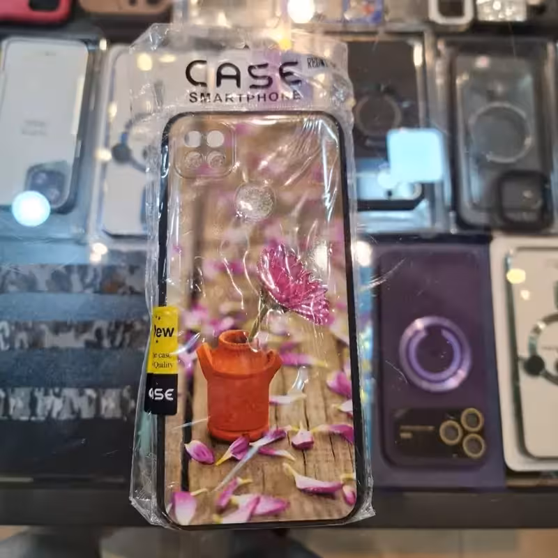 قاب طرحدار شیایومی 9c مدل گل