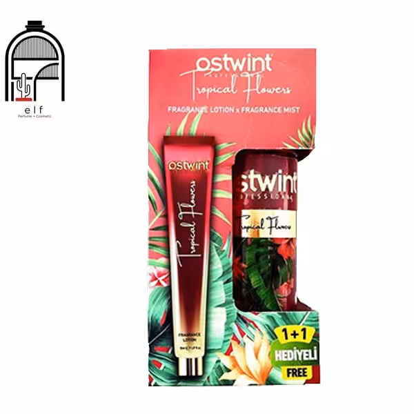 ست بادی اسپلش   لوسیون بدن اوستوینت مدل Tropical Flowers