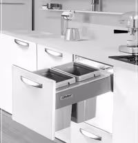 سطل زباله ریلی کابینتی ملونی مدل 9003 با درب آرام بند