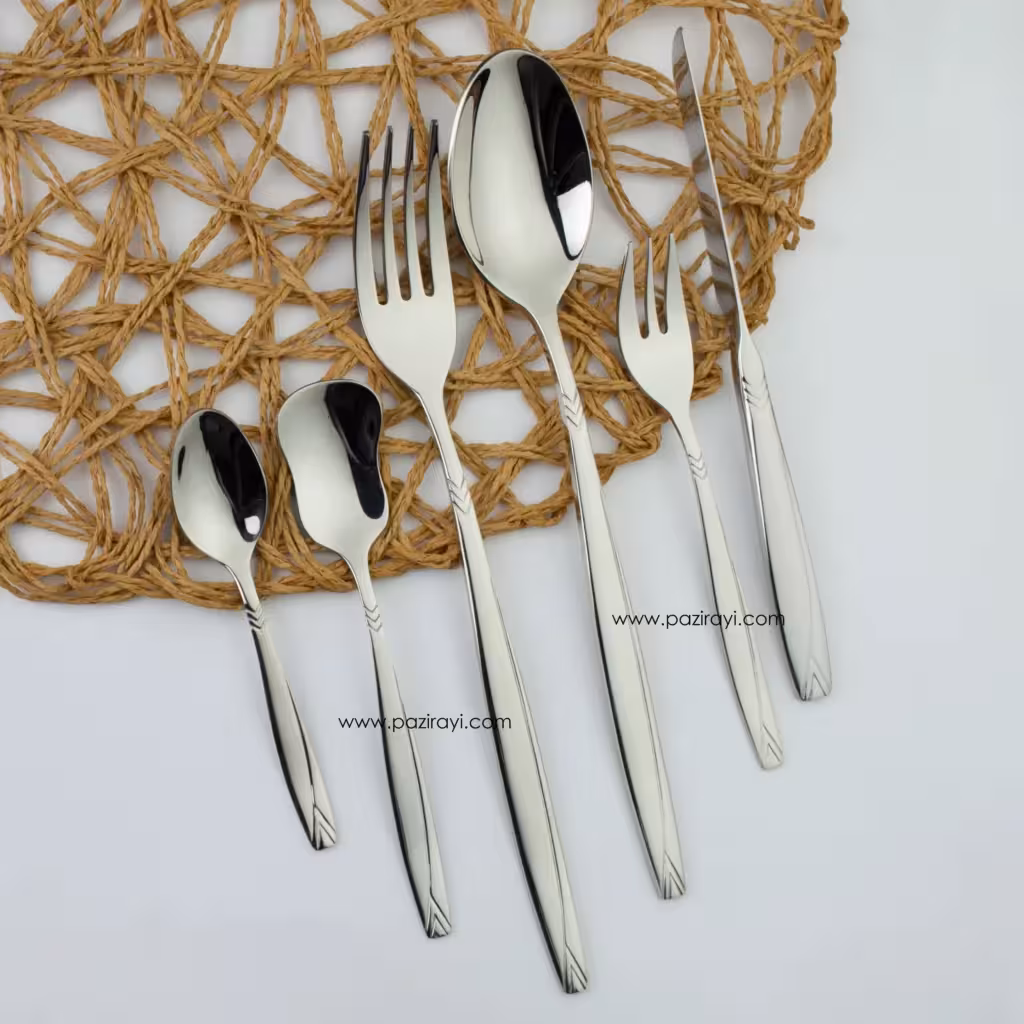 سرویس قاشق چنگال 30 نفره اس جی مدل 261m