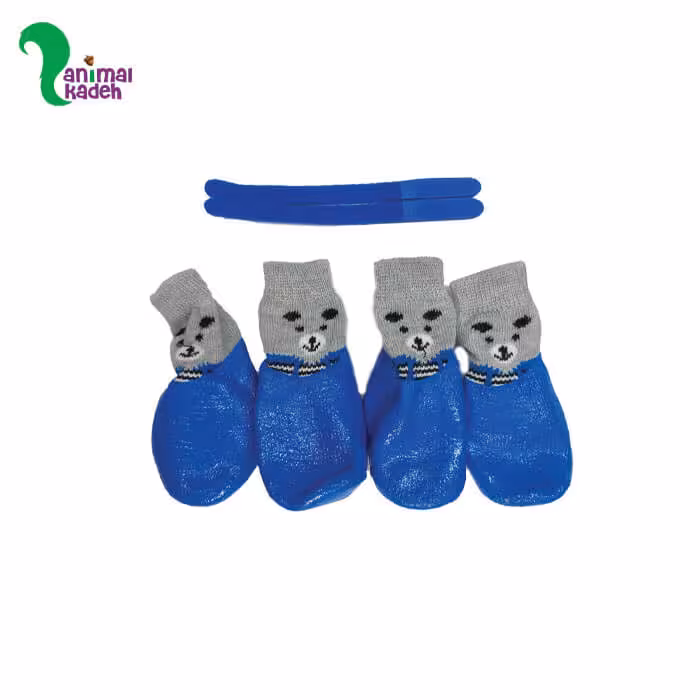 کفش سگ مدل خرسی سایز مدیوم آبی