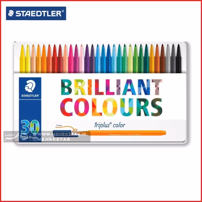 ماژیک حرفه ای سی رنگ استدلر Staedtler 30 brilliant colours marker