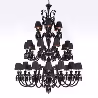 لوستر کریستالی مشکی مدل RAISH-264