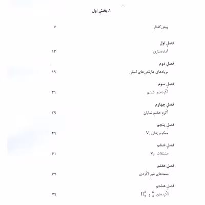 کتاب دوره فشرده هارمنی سنتی اثر پال هیندمیت انتشارات هم آواز جلد 1