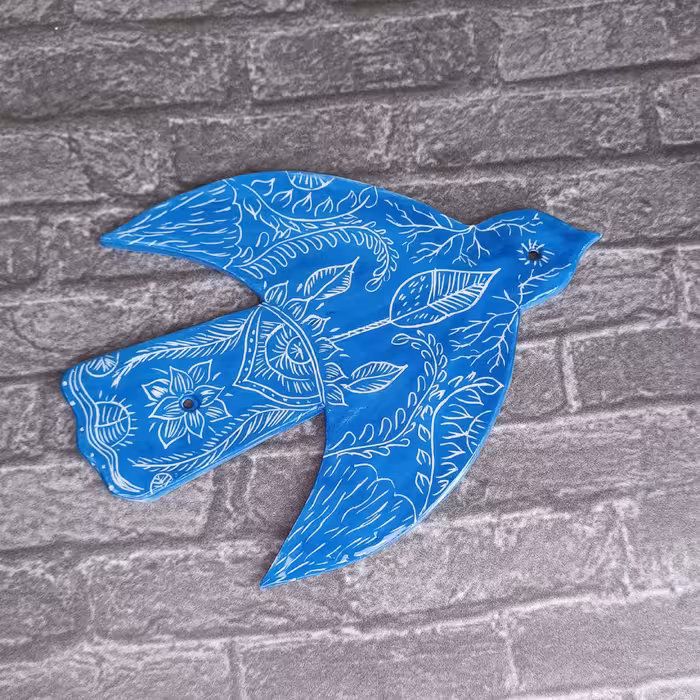 دیوارکوب سرامیکی مدل پرنده