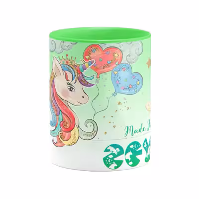 ماگ مدل اسب تک شاخ طرح زینب