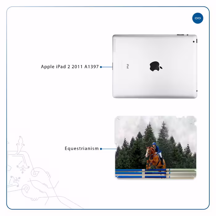 برچسب پوششی ماهوت مدل Equestrianism مناسب برای تبلت اپل iPad 2 2011 A1397