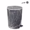 ست سطل زباله و فرچه مدل ماربل کد GR