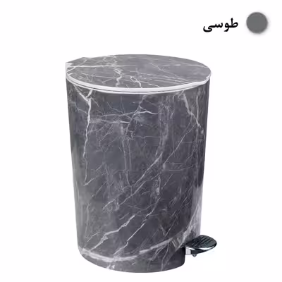 ست سطل زباله و فرچه مدل ماربل کد GR