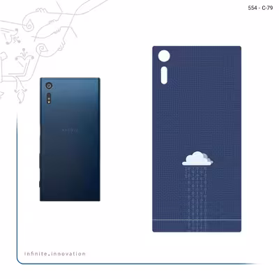 برچسب پوششی ماهوت مدل Minimal Data Cloud مناسب برای گوشی موبایل سونی Xperia XZ