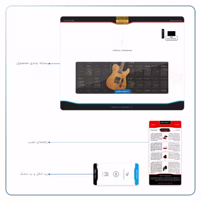 برچسب پوششی ماهوت مدل Guitar-Instrument مناسب برای تبلت اپل iPad Air 2 2014 A1567