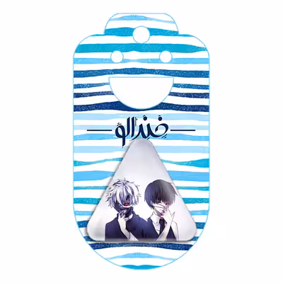 پیکسل خندالو طرح کانکی کن انیمه توکیو غول مدل مثلثی کد 11904